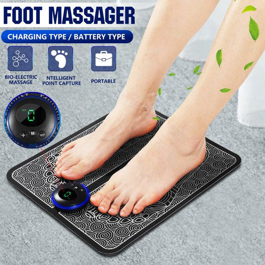 EMS Foot Massager Pad - Soothe Pain, Boost Circulation & Relax Instantly