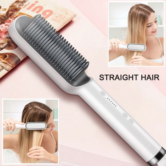 Advanced Hair Straightener Brush - Instant Smooth, Straight & Shine Effortlessly