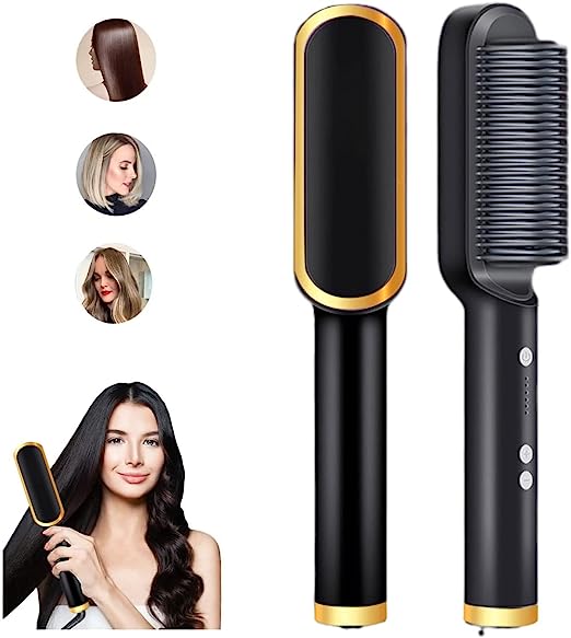 Advanced Hair Straightener Brush - Instant Smooth, Straight & Shine Effortlessly