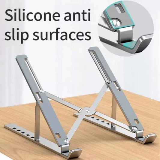 Premium Aluminum Laptop Stand – Adjustable, Lightweight & Durable